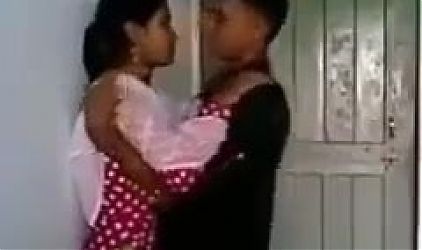 Indian Desi kisses bf outdoor